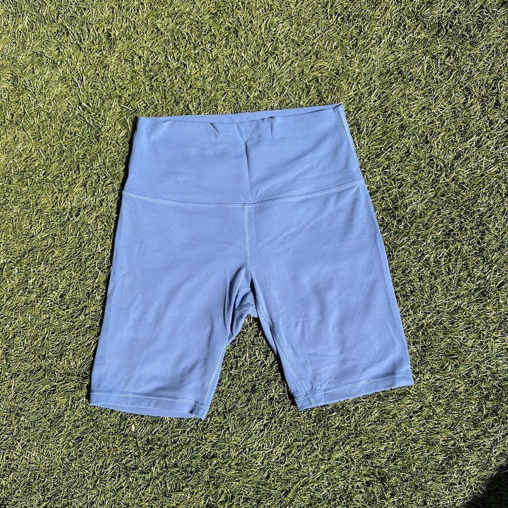 lululemon athletica Light Blue Bike Shorts